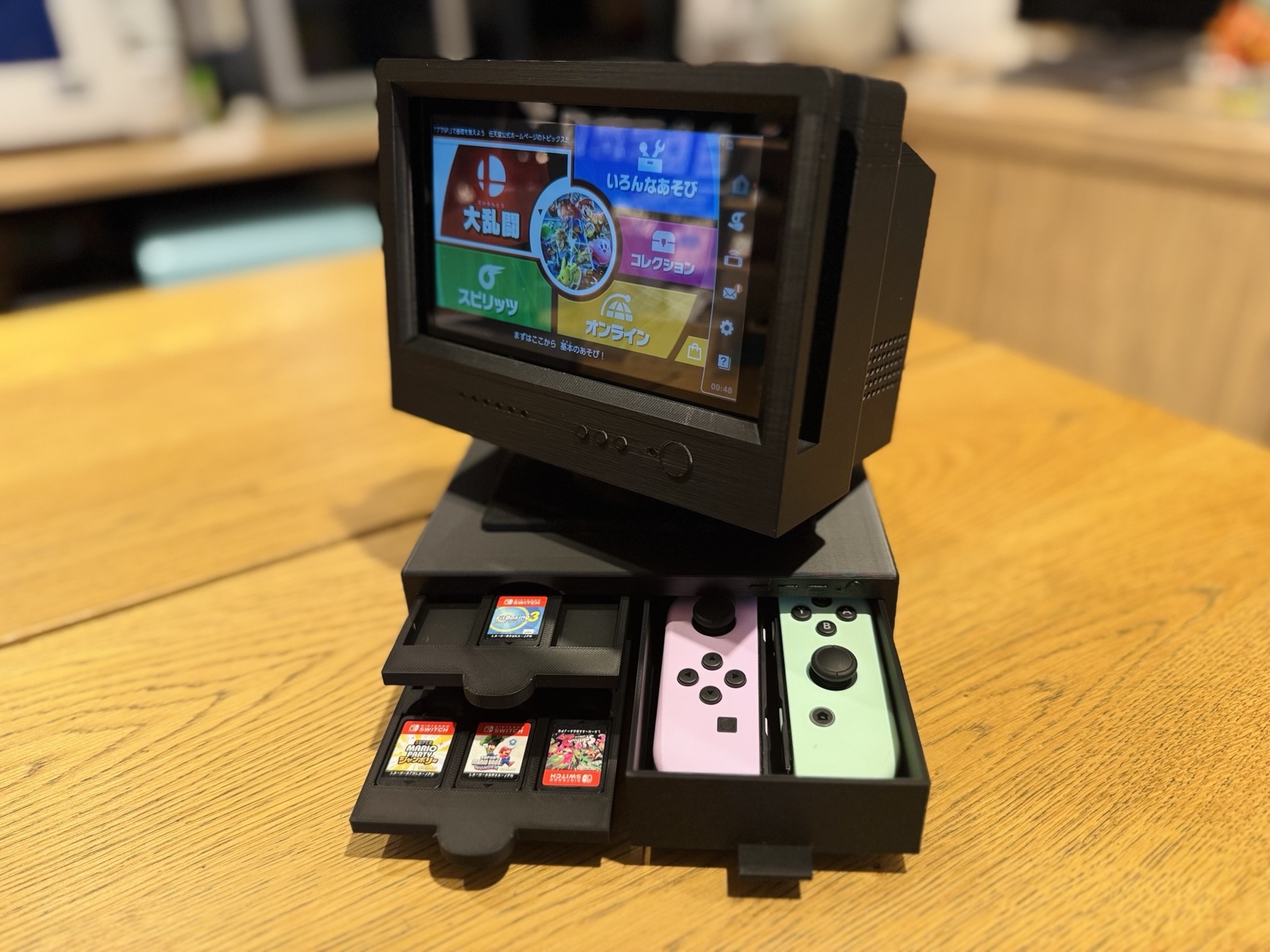 レトロPC風Nintendo Swichスタンド レトロPC風Nintendo Swichスタンド - デジタルものづくり工房