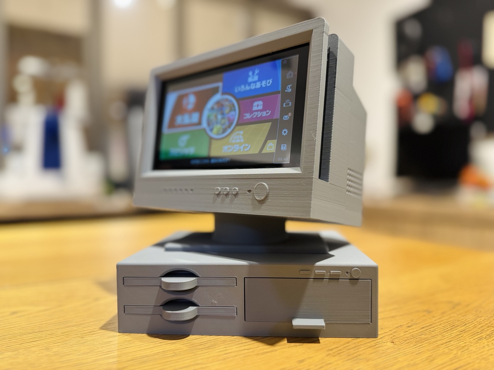 レトロPC風Nintendo Swichスタンド レトロPC風Nintendo Swichスタンド - デジタルものづくり工房