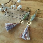 カラフル タッセル ピアス イヤリング