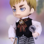 歯車のリボンタイ・ブラウンゴールド（オビツ11サイズ）