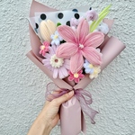 モールフラワー 花束 ブーケ フラワーアレンジ プレゼント 韓国花束 インテリア 卒業式 入学式 誕生日