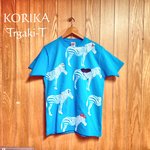 手描きTシャツ　シマウマ　【送料無料】