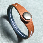 レザーブレスレット BROWN×NAVY