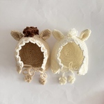 お馬さんベビーボンネット　新生児～2歳　午年　干支　年賀状　ニューボーンフォト