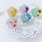選べる推しカラー＊お花のキャンディリング｜大人かわいいレジンアクセサリー
