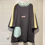 TRooooN BIG TEE ▶︎Tシャツ・スウェット・ビッグT・黒・チャコール