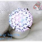 💎 8 mm ラウンド ユニークカット ヘキサゴン 人工宝石 ジルコニア 1個 ルース 裸石 宝石 6角形 六角形 ♪ No.6979