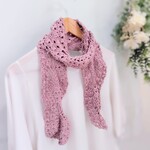 ⟬送料無料⟭春の手編みコットンストール🌸桜の花弁モチーフストール