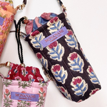ペットボトルカバー🧊保冷 ブロックプリント