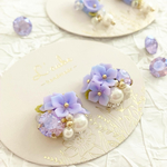 あじさいののbijou flower（ピアス/イヤリング）