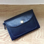 革のミニ財布＊ネイビー