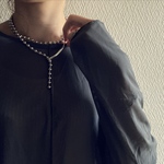 ーhook necklace(large)ー　ボールチェーンネックレス　ボールチェーン　サージカルステンレス　チェーンネックレス　チェーンブレスレット　金属アレルギー