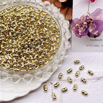 【brsr1341acrc】【6x4mm】【約200個】KCゴールドカラーファルファーレビーズ 