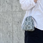 【受注制作品】身軽にいきたいときはこれ！drawstring phone bag  tambourineライトグリーン