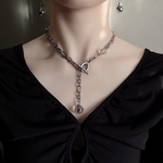 【crush ball necklace 】ｽﾃﾝﾚｽﾁｪｰﾝ