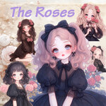 コラージュ用フレークシール  The Roses