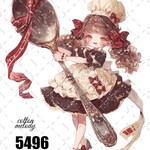 original sticker « no.5496 »     //     人物ステッカー オリジナルステッカー オリジナル人物ステッカー ステッカー cotton melody 