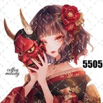 original sticker « no.5505 »     //     人物ステッカー オリジナルステッカー オリジナル人物ステッカー ステッカー cotton melody 