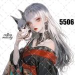 original sticker « no.5506 »     //     人物ステッカー オリジナルステッカー オリジナル人物ステッカー ステッカー cotton melody 