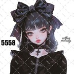original sticker « no.5558 »     //     人物ステッカー オリジナルステッカー オリジナル人物ステッカー ステッカー cotton melody 