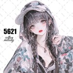 original sticker « no.5621 »     //     人物ステッカー オリジナルステッカー オリジナル人物ステッカー ステッカー cotton melody 