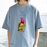 厚みのあるBIGシルエットTシャツ「I CAN'T FLY」 /送料無料