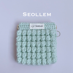 編み物 手編み かぎ針編み バネ口ポーチ ポコポコ