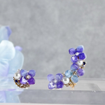 艶めく紫陽花の耳飾り イヤーカフ