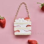 ショートケーキのバッグチャーム