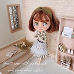 ミニチュア ドールハウス 背景ボード 壁 床 ブライス リカちゃん １／６ 家具 オビツ 棚 机 ドール ドール家具 カスタムブライス ハンドメイド シャビーシック 小物 レンガ ピンク 