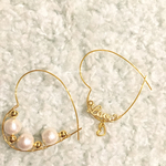 loveチャーム♡ハートフープピアス