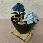 j様オーダー品　　ちりめん細工:あじさいのアレンジメント