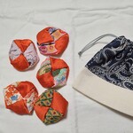 おばあちゃんが作る正絹お手玉 お片付袋付き 46