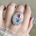 【訳あり品】〜夢ガラス🌈リング〜