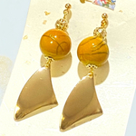 和灯 - 金灯（きんとう）　黄色　和風　着物　雷　日本　和装　和服　浴衣　キラキラ　虎　柑子色 こうじいろ　山吹色 やまぶきいろ　金茶　透かし　金柑　