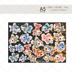 オリジナルお魚さん｜A5デザインペーパー｜コラージュシート｜おすそ分けファイル 紙モノ コラージュ素材