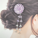 つまみ細工　正絹髪飾り（13）浴衣　着物　和装　袴　