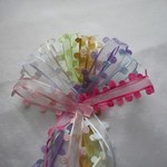綺麗な薔薇を縁ったオーガンジーリボン　　3ｍ