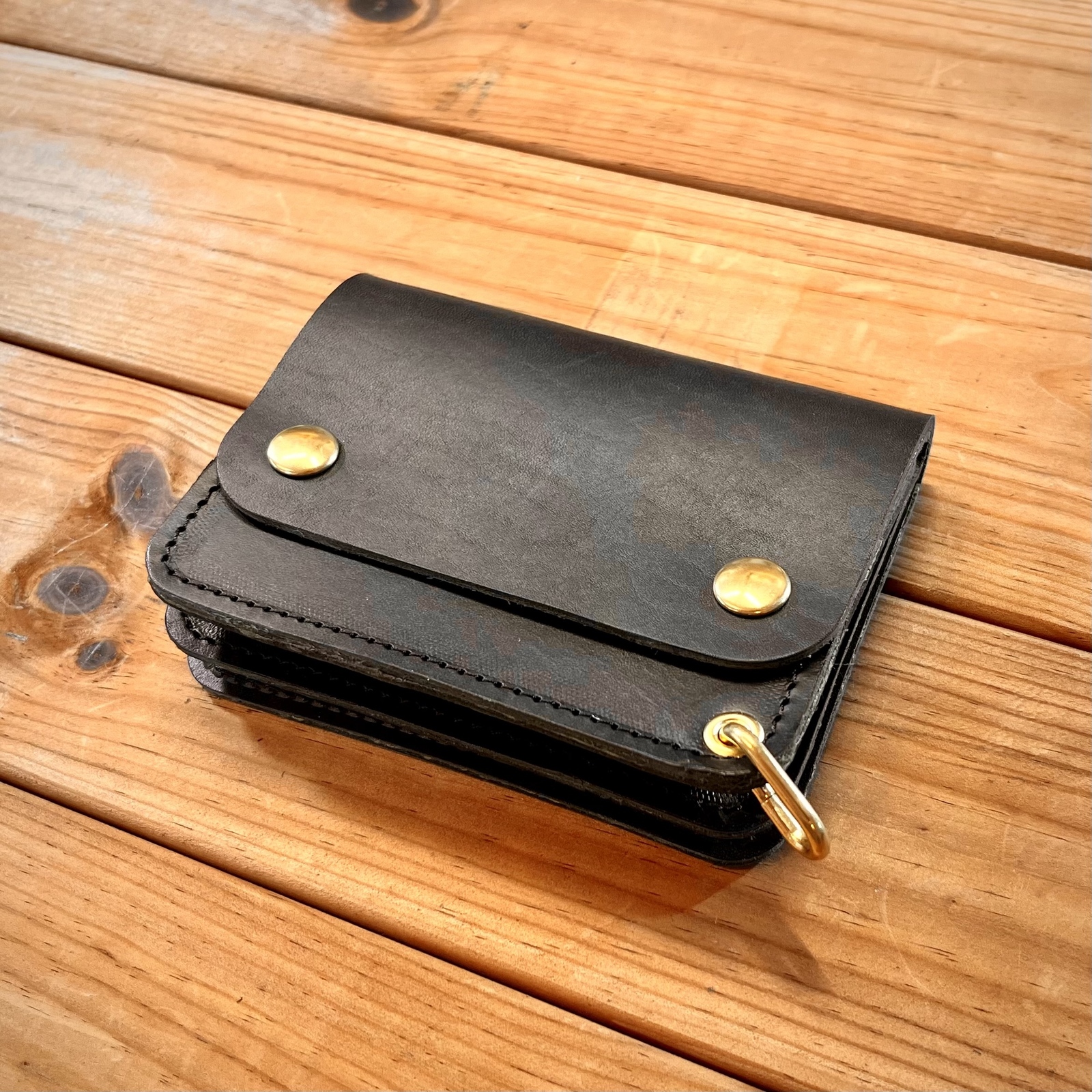 トラッカーウォレット ブラック - Leather WoRks Z'z GALLERY