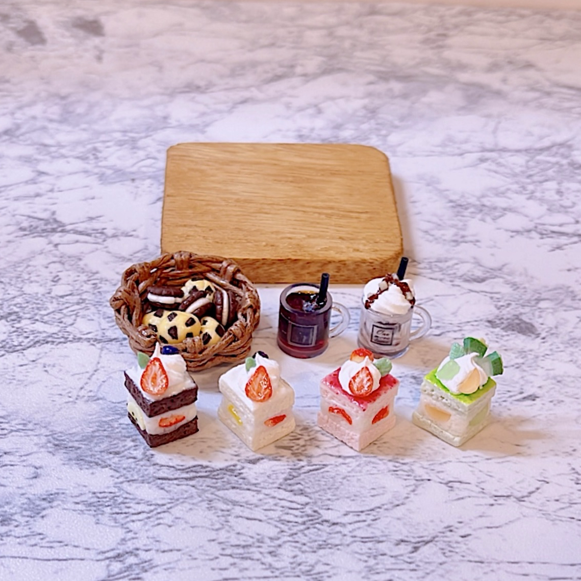 🍰🍈✨ ✨ケーキ＆焼き菓子セット🍪ドリンク付き❤︎ ミニチュアフード
