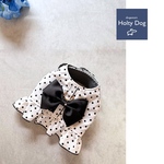 ☆犬服☆　ハーネスベスト Polka dot White
