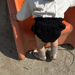 フリル付き　ベビーブルマ　くしゅくしゅ　カボチャパンツ　ベビー服　赤ちゃん服　前後ろなし　ベビーパンツ　