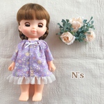 26cmドール　ユニコーンのパープルワンピースパジャマ　ソランちゃん　レミンちゃん　メルちゃん