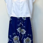 ひまわり🌻模様の浴衣からワイドパンツ・・M〜Lサイズ