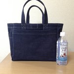 「ボックストート」中サイズ デニムトートバッグ 岡山県児島産 生デニム