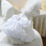 ペットドレス 犬ドレス/ペット服/ドレス/ホワイト/白/結婚式/パーティ