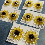 向日葵🌻1粒 耳飾りꕤ.｡ピアス イヤリング 