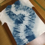 藍がかおるTシャツ　〜ほそ道とぼとぼ〜