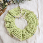 メッシュ　つけ襟　ビブ　スタイ　お揃い　プレゼント　ベビー　キッズ　犬　猫　ぬいぐるみ　撮影　ロケ服　ファーストトイ　コットン　ファッション小物 puffy