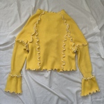 ニットリボンカーディガン yellow
